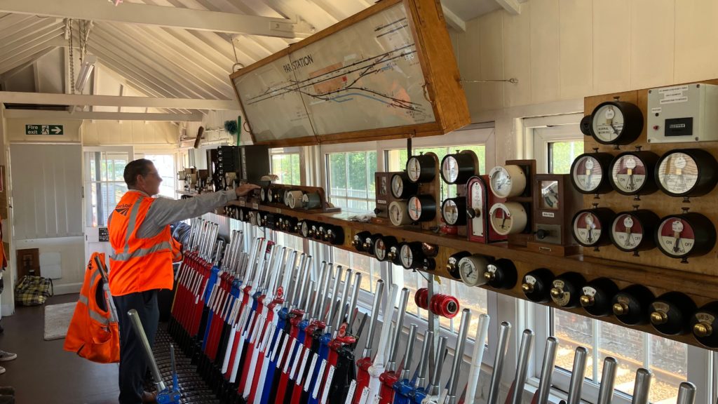 Inside Par signal box