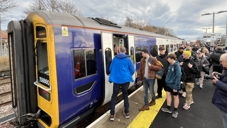 Northumberland Line service in Ashington